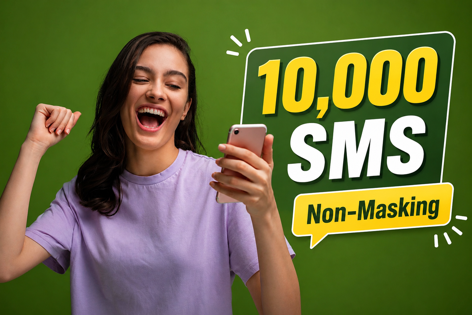 10,000 SMS Non-Masking Package